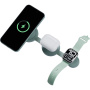 ENERGEA Bazic GoMag Trio 2 3 în 1 încărcător pliabil wireless MagSafe pentru iPhone / Apple Watch / AirPods - 15W - mentă