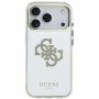 Husă oglindă Guess Mirror 4G Glitter Logo cu MagSafe pentru iPhone 17 Pro - auriu