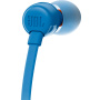 Căști JBL T110 cu conector jack de 3,5 mm - albastru