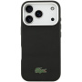 Husă Lacoste Iconic Petit Pique Metal Logo cu MagSafe pentru iPhone 17 Pro - negru