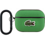 Husă Lacoste Petit Pique Croc Logo Patch cu carabină pentru AirPods Pro 2 - verde