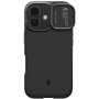 Spigen Optik Armor husă rezistentă cu protecție pentru cameră și MagSafe pentru iPhone 17 - negru