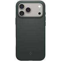 Husă silicon Spigen Silicone Fit cu MagSafe pentru iPhone 17 Pro - verde închis