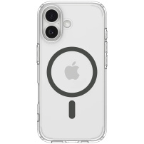 Husă transparentă Spigen Ultra Hybrid cu MagSafe gri pentru iPhone 17 - transparent