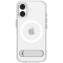Husă transparentă Spigen Ultra Hybrid S cu suport și MagSafe pentru iPhone 17 - transparentă