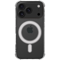 Tactical MagForce Plyo husă transparentă cu colțuri întărite și MagSafe pentru iPhone 17 Pro - transparent