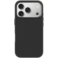 Husă silicon FIXED MagFlow cu MagSafe pentru iPhone 17 Pro - negru