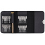 Set de ?urubelni?e magnetice ?i bi?i interschimbabili 25 în 1 pentru repararea dispozitivelor Apple - neagră