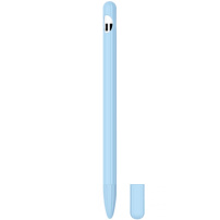 3v1 husă din silicon cu două piese de acoperire a vârfului pentru Apple Pencil 1. generație - albastru