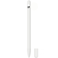 3v1 husă din silicon cu două piese de acoperire a vârfului pentru Apple Pencil 1. generație - alb