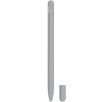 3v1 husă din silicon cu două piese de acoperire a vârfului pentru Apple Pencil 2. generația / Pro - gri