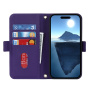 Husă flip cu curea în stil plic pentru iPhone 17 - mov