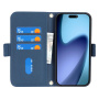 Husă tip flip cu curea, stil poșetă, pentru iPhone Air - albastru închis