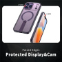 Husă cu suport pliabil și MagSafe pentru iPhone 17 Pro Max - violet închis