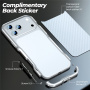 Luphie carcasă metalică de protecție pentru iPhone 17 Pro Max - argintiu