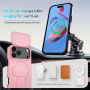 Husă cu protecție glisantă pentru cameră, Suport rabatabil și MagSafe pentru iPhone 17 Pro / 18 Pro - roz