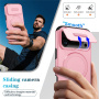Husă cu protecție glisantă pentru cameră, Suport rabatabil și MagSafe pentru iPhone 17 Pro / 18 Pro - roz