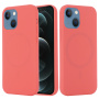 Carcasă din silicon cu MagSafe pentru iPhone 14 Plus - coral
