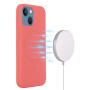 Carcasă din silicon cu MagSafe pentru iPhone 14 Plus - coral