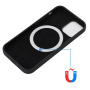 Carcasă din silicon cu MagSafe pentru iPhone 14 Plus - negru