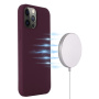 Carcasă din silicon cu MagSafe pentru iPhone 14 Pro - vișiniu