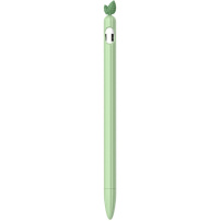 Husă de protecție din silicon cu frunze pentru Apple Pencil 1. generație - verde