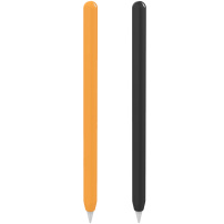 Set de huse din silicon pentru Apple Pencil a 2-a generație / Pro - 2 buc - portocaliu-negru