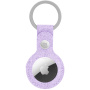 MOMAX husă din piele PU cu breloc pentru AirTag 1 / 2 - violet