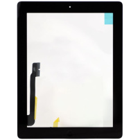 Sticlă frontală tactilă (touch screen) pentru Apple iPad 3 - ramă neagră