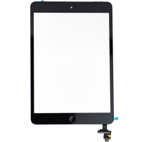 Sticlă frontală tactilă (touch screen) cu conector IC, pentru Apple iPad mini 2 - negru