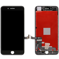 Refurbished Original display LCD de rezervă, cu sticlă tactilă şi ramă, pentru Apple iPhone 7 Plus - negru