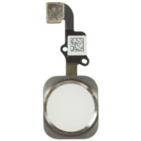 Home Button de rezervă, cu cablul flex, pentru Apple iPhone 6S Plus - argintiu