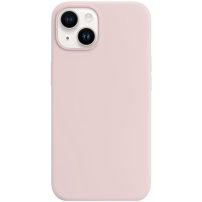 Carcasă din silicon cu MagSafe pentru iPhone 14 - roz pudră
