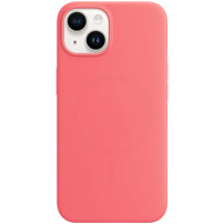 Carcasă din silicon cu MagSafe pentru iPhone 14 Plus - coral