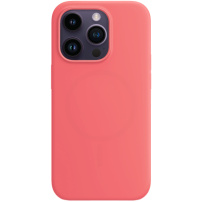 Husă din silicon cu MagSafe pentru iPhone 14 Pro - coral