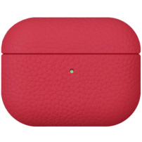Carcasă din piele de protecție pentru AirPods Pro 3 - roșu