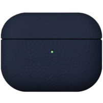 Carcasă protectoare din piele pentru AirPods Pro 3 - albastru închis