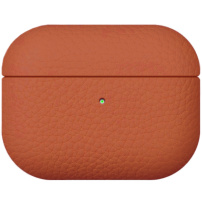 Carcasă de protecție din piele pentru AirPods Pro 3 - portocaliu