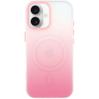 Carcasă de protecție cu gradient de culoare și MagSafe pentru iPhone 17 - roz