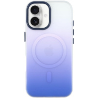 Carcasă de protecție cu gradient de culoare și MagSafe pentru iPhone 17 - albastru închis