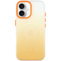 Carcasă de protecție cu gradient de culoare și MagSafe pentru iPhone 17 - portocaliu