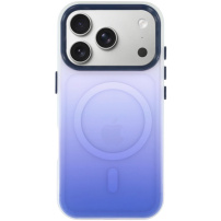 Husă de protecție cu gradient de culoare și MagSafe pentru iPhone 17 Pro - albastru închis