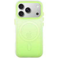 Carcasă de protecție cu gradient de culoare și MagSafe pentru iPhone 17 Pro - verde