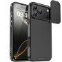 Carcasă mată cu capac glisant pentru cameră pentru iPhone 17 Pro - negru