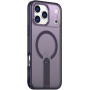 Husă cu suport pliabil și MagSafe pentru iPhone 17 Pro Max - violet închis