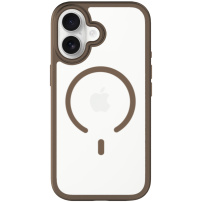Carcasă mată cu ramă colorată și MagSafe pentru iPhone 17 - maro