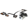 Cablu flex cu conector Audio Jack, butoane de volum şi buton mute, pentru Apple iPhone 4 - alb