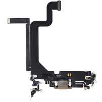 Conector flex audio ?i pentru încărcare pentru Apple iPhone 14 Pro Max - aurie