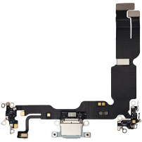 Conector flex pentru încărcare și audio pentru iPhone 15 Plus - verde