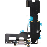 Conector de încărcare şi de date, cu cablu flexibil, pentru Apple iPhone 7 Plus - alb